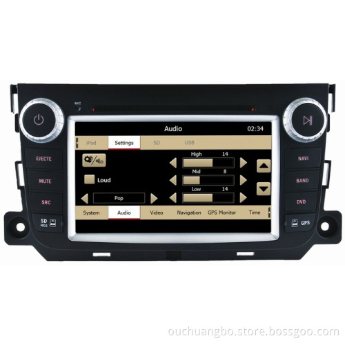 Ouchuangbo Car DVD Radio for Mercedes Benz Smart Fortwo (2012--) GPS USB iPod Stereo System